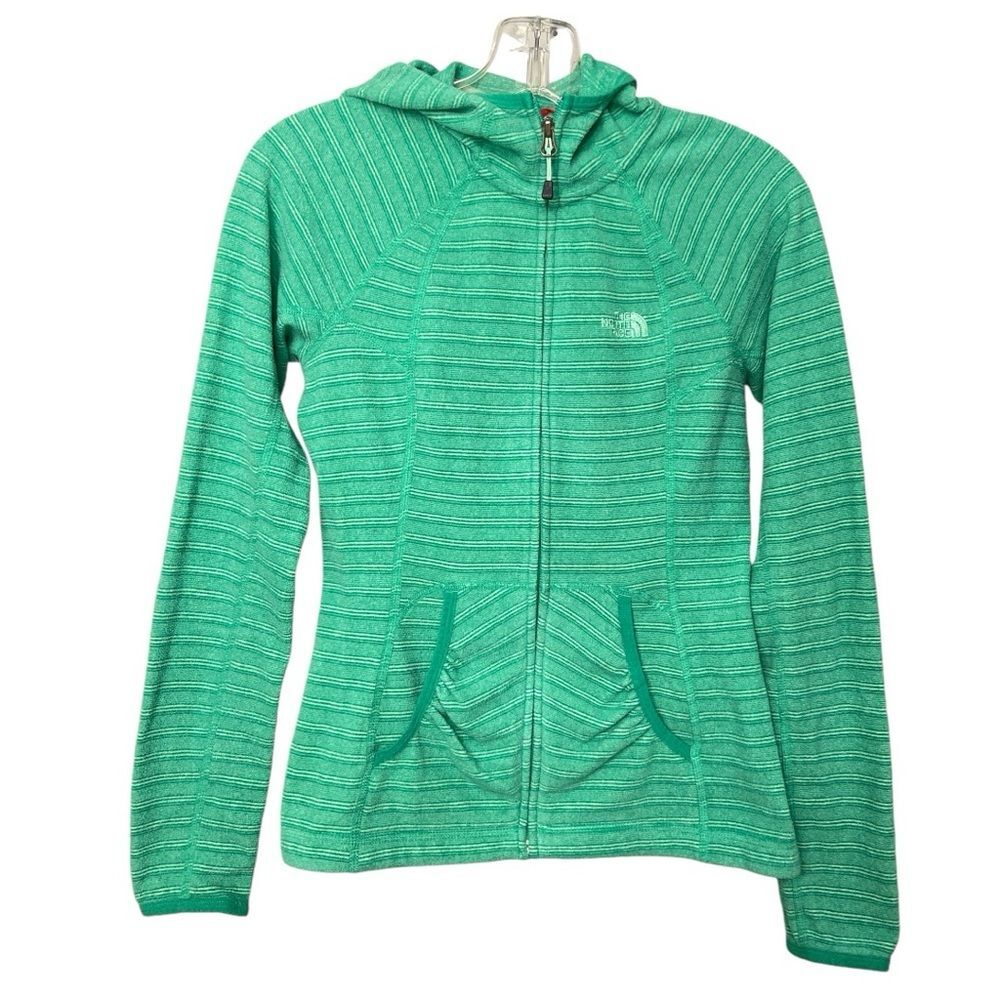 The North Face Polarec Thermal hoodie sweatshirt green size XS